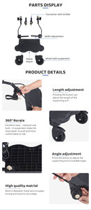 Hochwertiger Großhandel im europäischen und amerikanischen Stil auf Rollen Kinderwagen-Zusatz pedal - Product Image 4