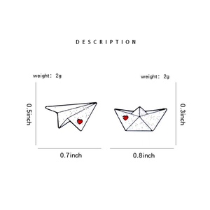 เข็มกลัดติดปกกระดาษสำหรับผู้หญิงแฟชั่น - Product Image 4
