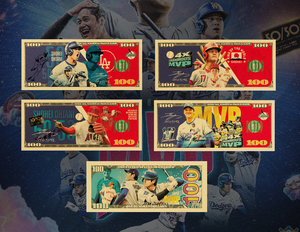 Nouvelle Banque de billets SHOHEI de baseball 2026, 4 modèles américains, plaquée or 24 carats, pour cadeaux - Product Image 1