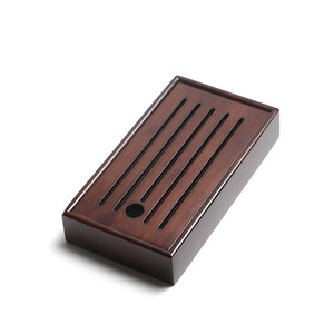 Bandeja <span class=keywords><strong>de</strong></span> Té Cuadrada Pequeña <span class=keywords><strong>de</strong></span> Bambú Shengyou, Juego <span class=keywords><strong>de</strong></span> Té Kung Fu Multifuncional <span class=keywords><strong>de</strong></span> Estilo Chino con Almacenamiento <span class=keywords><strong>de</strong></span> Agua - Product Image 4