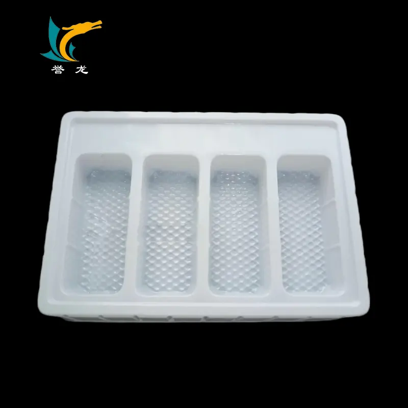 일회용 식품 포장 바닥 플라스틱 물집 상자 4 개의 커스터마이즈 사이즈 가능