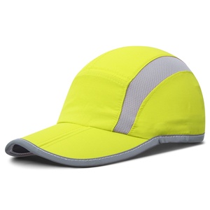 Reflective Folding <b>Cycling</b> Outdoor Sport Hat Unstructured Design Custom Logo Quick Dry Cap for Women and Men - Product Image 5