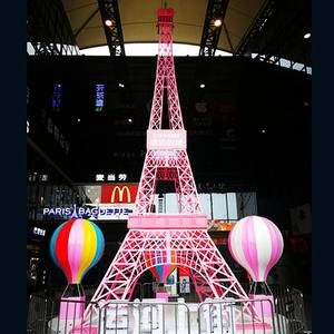 Décoration d'éclairage paysager extérieur personnalisé grande sculpture de la <span class=keywords><strong>tour</strong></span> <span class=keywords><strong>Eiffel</strong></span> en métal et fer - Product Image 3