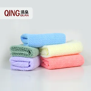 Customized Kitchen Towels Microfiber Coral Velvet Quick-dry Absorbent Cleaning Dish Cloth 5pcs