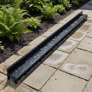 <span class=keywords><strong>Sistema</strong></span> <span class=keywords><strong>de</strong></span> <span class=keywords><strong>Drenaje</strong></span> Lineal Modular Francés para Jardín, Baño y Uso en Exteriores, Plástico, Alta Capacidad <span class=keywords><strong>de</strong></span> Flujo, Fácil Instalación Encastrable - Product Image 1