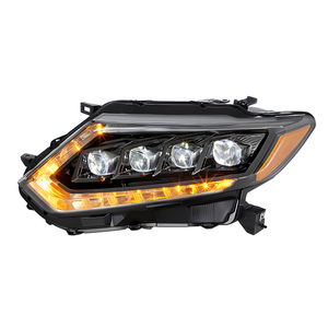 Luz Delantera LED para Nissan X-Trail Rouge T32 2014-2017, Conjunto de Faros Delanteros de Actualización, Cristal Bifocal, 4 Lentes, Accesorios - Product Image 1