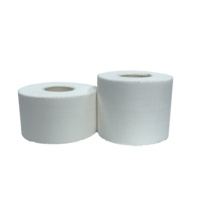Échantillon gratuit Ruban de cerclage sport personnalisé Ruban de coton athlétique blanc de 3.8cm de large