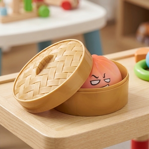 EVA Stress Ball Squishy <b>Toy</b> with Smile Face and Dumpling Design for 5-7 Years Unisex Mystery <b>Box</b> - Product Image 5