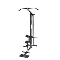 Appareil de fitness : Machine à tractions dorsales avec siège, Tour de traction dorsale, Machine à poulies pour tractions et abaissements (haute et basse)