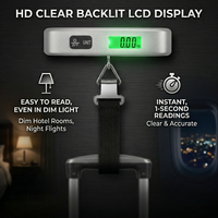 Balance électronique numérique portable rétroéclairée pour bagages, 50 kg, pour valises de voyage et bagages à main – Vente en gros