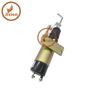 Válvula solenoide de corte de combustible para maquinaria de construcción, solenoide de parada 1502-12C3U1B1S1 36607197 12V - Product Image 3