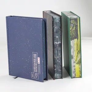 Professionale cartonato Custom timbro raccogli Offset libro stampato su carta fantasia con bordi spruzzati collezione di libri