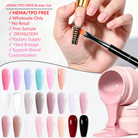 Gel de construction pour extension d'ongles HEMA TPO Free, végétalien, dur, non toxique, sans chaleur, professionnel, vente en gros, marque privée