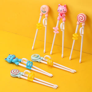 HSL Children's Learning <b>Chopsticks</b> Round <b>Reusable</b> Training <b>Chopsticks</b> For Kids 12 Months And Above Back To School - Product Image 3