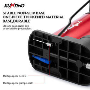<span class=keywords><strong>Pompe</strong></span> à air portable Xunting Best Sell pour vélo avec manomètre, mini <span class=keywords><strong>pompe</strong></span> à pied, accessoires de cyclisme VTT, <span class=keywords><strong>pompe</strong></span> à vélo - Product Image 4