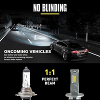 Bombilla LED H3 Blanca de 6500K, Estilo L4, 28W, 2800LM, Faro Delantero para Automóvil, Iluminación para Vehículos