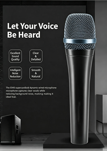Professional <strong>E945</strong> Wired Dynamic Microphone High Fidelity XLR Mic for Live Stage Performance Education Speech Business Meeting - Product Image 4