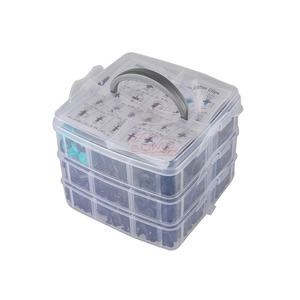 630 pièces/ensemble De Carrosserie En <span class=keywords><strong>Plastique</strong></span> Punaise Rivets Pare-chocs De Voiture Kits De Réparation Clips de Fixation D'expansion Clips - Product Image 2
