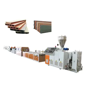 Automatic PP PE WPC Wood Plastic Profile Window Door Composite Wall Panel Board Production Making Machine