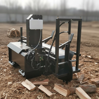 Procesador de Leña de 30 Toneladas con Diámetro de Corte de 450 mm y Control Remoto Inalámbrico, Máquina Cortadora de Leña con Certificación CE