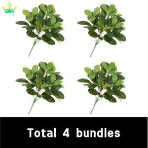 Piante artificiali artigianato da parete foglie di seta foglie verdi per decorazioni floreali fai da te decorazione centrotavola festa ghirlanda di nozze - Product Image 3