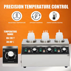 Máquina de aperitivos Queso 2 botellas Calentador de salsa eléctrico Máquina dispensadora Encimera Calentador de salsa de chocolate - Product Image 6