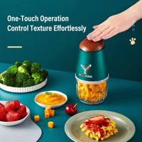 Licuadora Portátil para Alimentos de Bebé YOOHAN, Mini Licuadora Eléctrica de Vidrio con 8 Cuchillas, Procesador de Purés de Frutas, Enchufe Europeo, 50W, Multifuncional