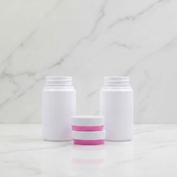 150ml PET plastique capsules médicales flacons de pilules vides avec bouchons à vis pour la sérigraphie de vitamines utilisation en médecine industrielle