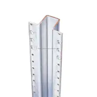 8 футов Оцинкованный столб с прозрачным порошковым покрытием (с верхней пластиной)