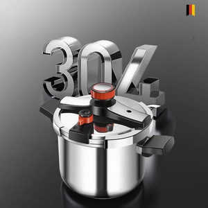 Olla a Presión de Acero Inoxidable 304 de Alta Calidad, 5-10 Litros, 6-8 L, Marca Silver Crest, Alemana, para Cocina de Gas - Product Image 3