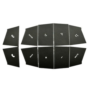 Pegatinas para Botones del Volante de Porsche Cayenne, Kit de Reparación Adhesivo de PVC Negro, Compatible con Modelos 03-06 - Product Image 5