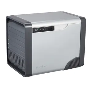 Brevino 20L 회색 12V/24V 소형 냉장고 냉장고 가정 옥외 차 트럭 배를 위한 휴대용 차 냉장고 이중 사용