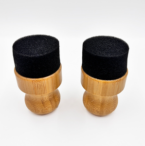 Planche à découper avec manche en bois et bambou pour bloc de <span class=keywords><strong>boucher</strong></span> Brosse à huile Brosse éponge de nettoyage Peinture à l'huile avec logo personnalisé - Product Image 6