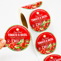 Étiquettes personnalisées pour ketchup, autocollantes, logo de marque, vinyle imperméable pour bocaux et bouteilles alimentaires, impression d'étiquettes résistantes à l'huile pour emballages