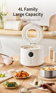 Nồi cơm điện đa năng thông minh 5L có nắp thủy tinh trực quan Nồi hấp không gỉ đường thấp bao gồm phụ kiện cốc đo - Product Image 5