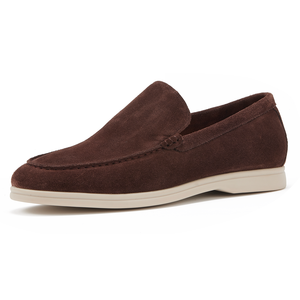 Mocassins Penny Loafers en <span class=keywords><strong>daim</strong></span> et cuir de vachette pour hommes, chaussures plates décontractées et confortables - Product Image 5