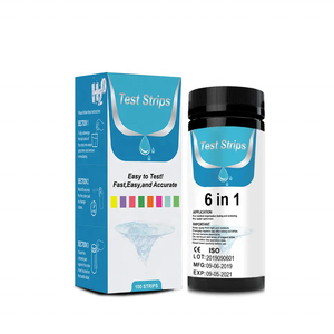 Bandelettes de test SPA 6-en-1 pour bain à remous, kit professionnel d'analyse de l'eau, résultats rapides pour le <span class=keywords><strong>pH</strong></span>, le chlore, l'alcalinité (CYA), 100 bandelettes - Product Image 2