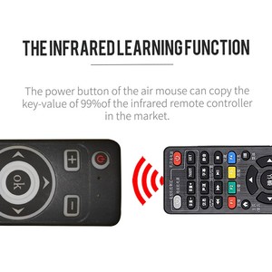 Diseño Simple tamaño pequeño <span class=keywords><strong>MT3</strong></span> Control remoto por voz para Android TV Box/PC con ratón de aire 2,4G inalámbrico - Product Image 4