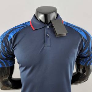 Groothandel Voetbalshirts voor Volwassen Mannen, Aangepast Logo, 100% Polyester, Heat-Transfer Printing, Polokraag, 300g Stofgewicht - Product Image 5