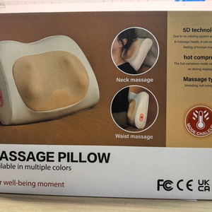 Portable Shiatsu Electric Pillow <b>Massager</b> with Heating Home Use Health Device for <b>Neck</b> Body Waist Head Massage Cushion - Product Image 6