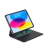 Clavier numérique fin noir Ruidian YC08 avec étui pour iPad Air M3/M2 11 pouces, pliable, en cuir, certifié CE/FCC, magnétique