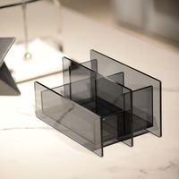 Support de télécommande en acrylique en stock – Organisateur de bureau, table basse, salle de bain, coiffeuse – Simple, moderne, minimaliste