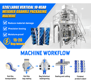 Machines d'emballage multifonctions pour aliments pour chiens et chats, machine de pesage automatique, machine de formage, de remplissage et de scellage verticale - Product Image 2
