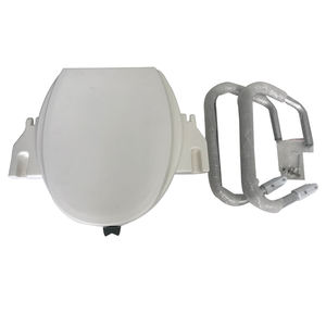 Sedile del water rialzato con supporto per la toilette per anziani e disabili - Product Image 6
