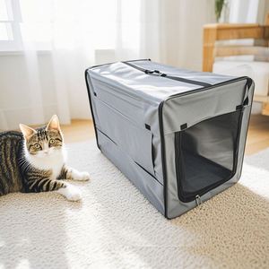 Sac de transport pour animaux de compagnie personnalisé, durable, anti-rayures, respirant, en maille, souple, pour chats et chiens, avec fermeture éclair - Product Image 2