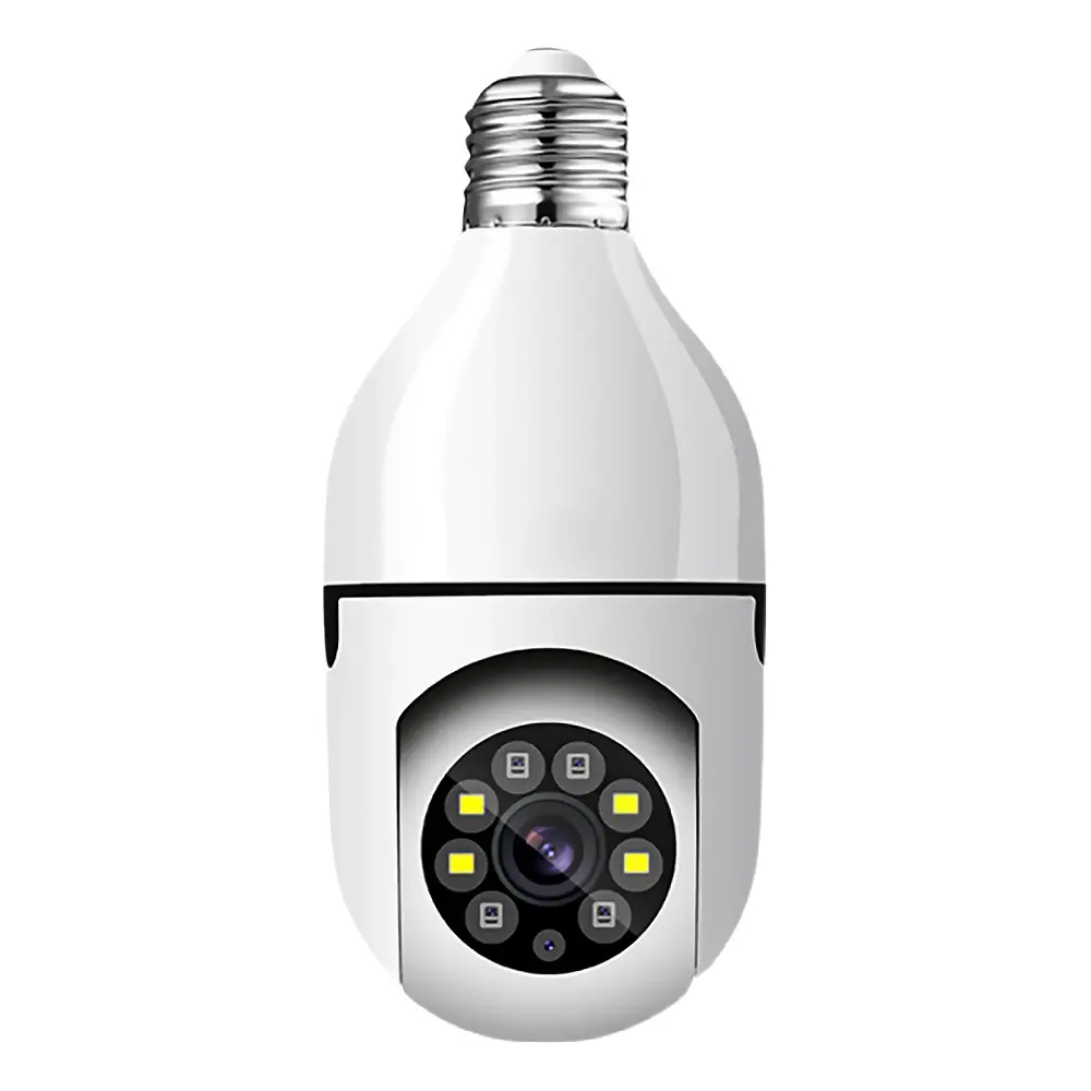 Умный дом лампочка лампа Wi-Fi 2MP камера 360 градусов pnaoramic Беспроводная ИК-Безопасность VR камера видеонаблюдения