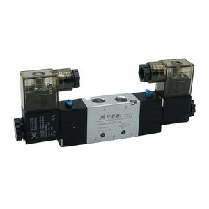 Купить дешевую цену SBD XINGYU 4V220-06/08 G1/8 1/4 дюймов Размер порта из алюминиевого сплава Поршень 5/2 двойные катушки электромагнитные клапаны 24 вольт - Product Image 3