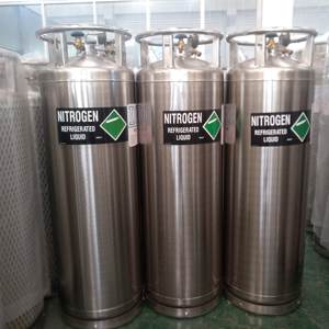 Bouteille de gaz cryogénique isolée soudée Verticale Portable 195L 1.4/2.3/2.88 Mpa avec <span class=keywords><strong>jauge</strong></span> de niveau intelligente - Product Image 5