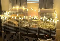 Guirlande lumineuse LED de Noël en forme de boule, PVC givré, écologique, durable, pour les fêtes de Noël, le dortoir, la terrasse, la maison, l'intérieur, l'extérieur, les fêtes