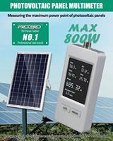 Grand Écran Numérique Multimètre Solaire Testeur MPPT pour Panneau Photovoltaïque Alimentation Électrique